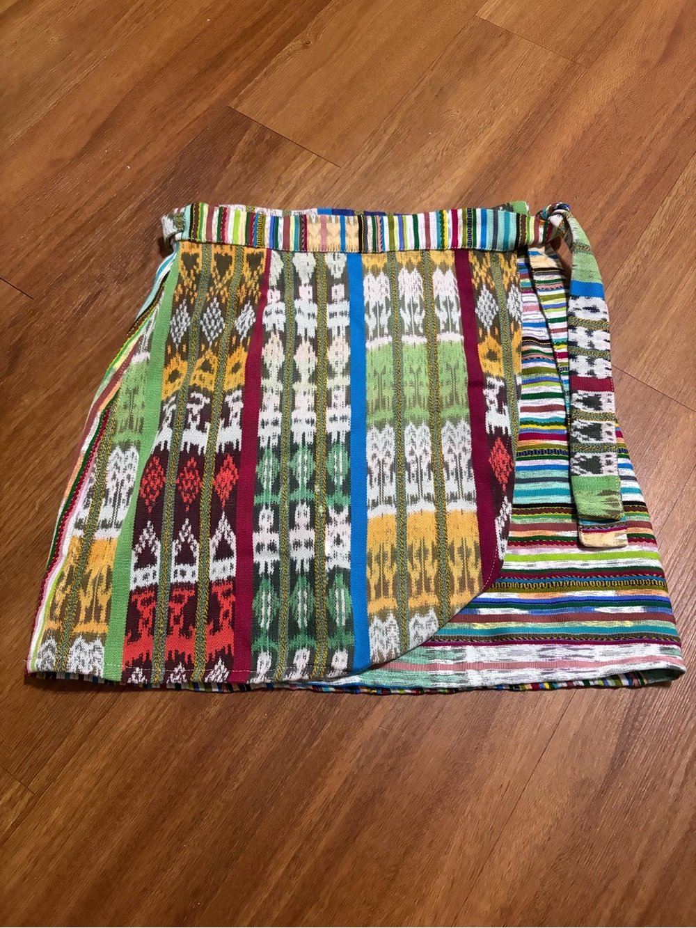 Arloom Wrap Skirt Handwoven with Vintage Textiles One of a Kind Size Small